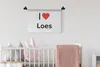 MuchoWow® Wandteppich Wandbehang Ich liebe - Loes - Mädchen Produktbild-Vorschau 2
