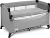 A gray travel crib with a mattress inside, shown from a slightly elevated side angle. Anteprima dell’immagine prodotto