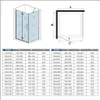 Duschspa Eckdusche Falttür mit Seitenwand 120x80x195cm Produktbild-Vorschau 7