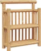 vidaXL Wandregal Wandhalterung Natur 40 x 13 x 44 cm Bambus Produktbild-Vorschau 1