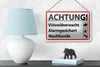 Blechschild Hinweis 18x12cm Achtung Videoüberwacht Alarm Produktbild-Vorschau 4