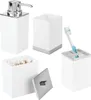 mDesign Badzubehör Zahnbürstenhalter Seifenspender Produktbild-Vorschau 9