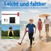 LZQ Kinder Metalldetektor Rot – Verstellbarer Schatzsucher Produktbild-Vorschau 3