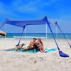 SUN NINJA Strandzelt mit UPF50+ - Sonnenschutz Strand Produktbild-Vorschau 2