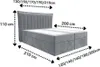 Bett Boxspringbett LUNA ohne Topper mit Bettkästen - Produktbild-Vorschau 6