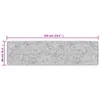 vidaXL Tappeto Lavabile Multicolore 80x300 cm Antiscivolo Anteprima dell’immagine prodotto 8