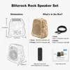 BlitzRock Solar Gartenlautsprecher 2er Set 30W (60W Stereo) Produktbild-Vorschau 9