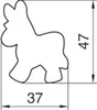 Vykrajovátko oslík 4,7cm Náhled obrázku produktu 3