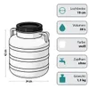 Weithalsfass 30 Liter Sauerkrautfass Regen Fass Gepäcktonne Produktbild-Vorschau 2