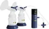 A double electric breast pump with a digital display and control panel. Podgląd zdjęcia produktu