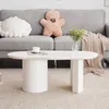 Sweiko Table basse blanche irrégulière stable et durable de Voir les images du produit 5