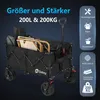 Sekey XXL 200KG Belastbar Bollerwagen Faltbar mit Produktbild-Vorschau 5