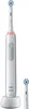A white electric toothbrush and a replacement brush head on a white charging base, all against a white background. Produktbild-Vorschau