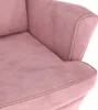 vidaXL Ohrensessel mit Hocker Rosa Samt Produktbild-Vorschau 7