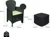 Outdoor-Lounge-Set Dkon, Gartengarnitur mit 2 Sesseln und 1 Produktbild-Vorschau 4