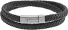 Emporio Armani Herren Armband SIGNATURE Leder schwarz 19 cm Produktbild-Vorschau 1