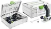 A Festool MFKC 700 EB-Basic Akku Modul Kantenfräse is shown with its accessories and storage case. Podgląd zdjęcia produktu