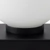 Tischleuchte Kugel Schirm Metall Glas H: 17,5 cm Schwarz Produktbild-Vorschau 6