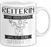 Reiterin Und Prinzessin Tasse Geschenk Für Eine Reiterin Produktbild-Vorschau 1