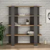 Houseland Tita Bücherregal Eiche natur/anthrazit Produktbild-Vorschau 1