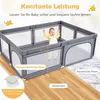 GOPLUS Baby Laufstall mit 50 Spielbällen, Krabbelgitter für Produktbild-Vorschau 2