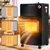 Ikodm - Stufa a infrarossi nera, 4200 W, riscaldatore a Anteprima dell’immagine prodotto 3