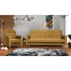 Sessel aus Velourstoff Bamako Loungesessel mit Holzbeine Produktbild-Vorschau 3