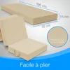 ELONEO Matelas pliant, matelas d'invité, matelas pliable en Voir les images du produit 8