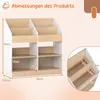 COSTWAY Bücherregal Kinder, Kinderbücherregal mit 8 Produktbild-Vorschau 3