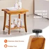 Panca da doccia in teak VEVOR, 50,8 x 36,6 x 45,6 cm, Anteprima dell’immagine prodotto 4