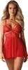 Obsessive 838-Bab-3 Babydoll & Thong Red - Xxl Produktbild-Vorschau 10