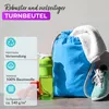 EllaTex Turnbeutel 37x46 cm – Gym Sack aus 100% Baumwolle Produktbild-Vorschau 3