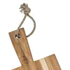 Tavola da portata XXL in teak con manico - 100 x 20 cm - Anteprima dell’immagine prodotto 4