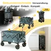 SUNULA Bollerwagen Faltbar Tragkraft 120 KG Handwagen mit Produktbild-Vorschau 2