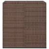 A product shot of a brown rattan storage box. Produktbild-Vorschau