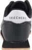 The back view of a black Skechers sports shoe. Produktbild-Vorschau