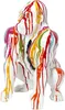Statuette - HOME DECO FACTORY - Gorille Blanc Rainbow - Voir les images du produit 5