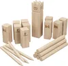 WELLGRO XL Kubb Spiel mit Laser Gravur - Kiefernholz mit Produktbild-Vorschau 3