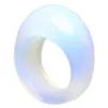 Ring aus Opalit (synth. Mondstein) mit Wölbung massiv Produktbild-Vorschau 1