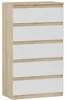 Komoda 70 cm s 5 zásuvkami, skriňa FRAMIRE R-5, mix sonoma Náhľad obrázku produktu 9