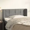 vidaXL Kopfteil mit Ohren Hellgrau 103x16x78/88 cm Samt -  Produktbild-Vorschau 11