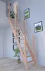 Raumspartreppe Buche 3000 mit Holz-Edelstahl Geländer Produktbild-Vorschau 1