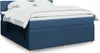 Boxspringbett mit Matratze Blau 180x200 cm Stoff Produktbild-Vorschau 2