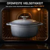 Emaille Bräter 22cm/3L Grau Gusseisen Schmortopf mit Deckel Produktbild-Vorschau 5