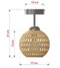 A diagram showing the dimensions of a pendant lamp. Náhled obrázku produktu