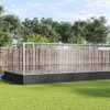 vidaXL Woliera z nadstawką srebrna 1139x307x212 cm stalowa Podgląd zdjęcia produktu 1