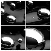 Wanduhr - Rund - Glasuhr - Chrom Metall Reflexion - 30x30cm Produktbild-Vorschau 8