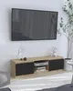 TV-Schrank 140 cm, Eiche Sonoma, 140 cm, schwarze Produktbild-Vorschau 2
