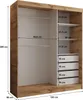 CASPIAN 24 Kleiderschrank Eiche Garderobenschrank mit vier Produktbild-Vorschau 2