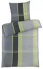 Seersucker Bettwäsche 135x200 cm aus 100% Polyester - Grau Produktbild-Vorschau 1
